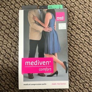 Medi calf closed toe ebony medical compression socks size 20-30 VI